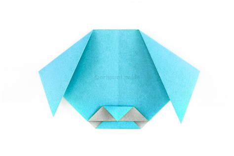 Easy Origami Dog Face