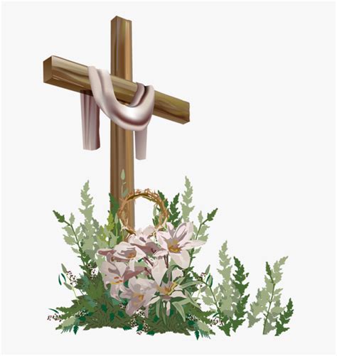 Free Easter Cross Clipart Religious Easter Clipart Hd Png Download