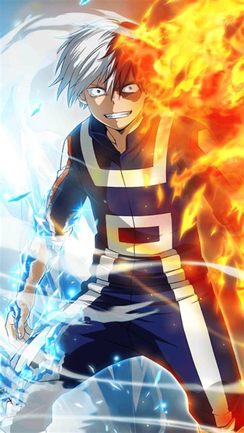 Shoto Todoroki My Hero Academia Hero Wallpaper Boku No Hero