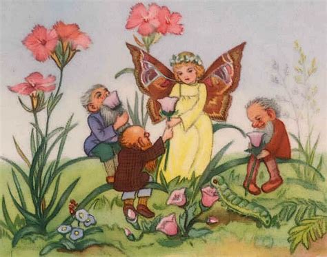 Artbyjean Vintage Clip Art Little Fantasy Prints With Knomes Elves
