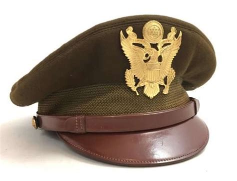 Original Ww Us Army Officers Service Cap By Superior Uniform Cap Co