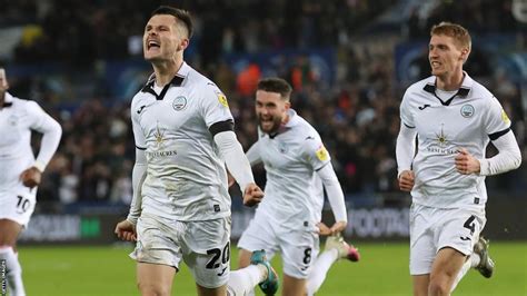 Swansea City 4 0 Watford Piroe Double Cullen And Latibeaudiere Seal