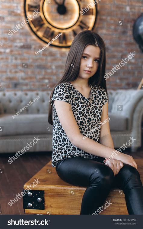 Close Up Portrait Of Young Pretty Young Cute Brunette Girl Professional