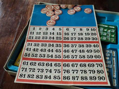 Gioco della Tombola Vintage bingo game set