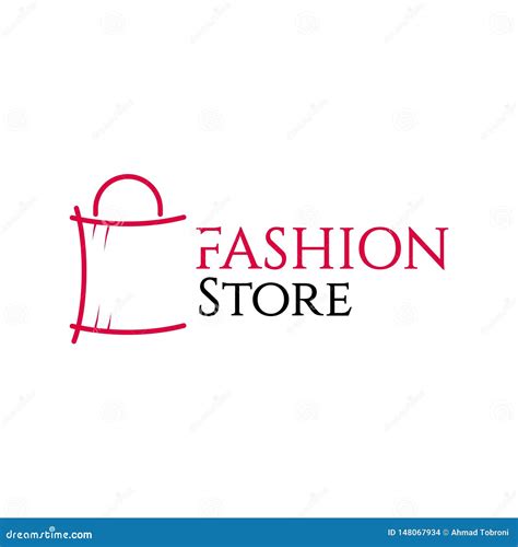 Fashion Store Vector Template Design Illustration Stock Vector