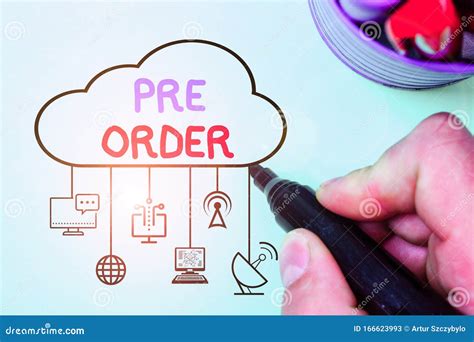 Handwriting Text Writing Pre Order Concept Meaning An Order For A