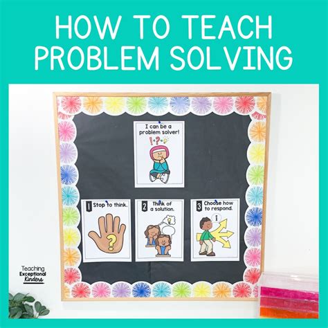 How To Teach Problem Solving In Kindergarten Teaching Exceptional Kinders