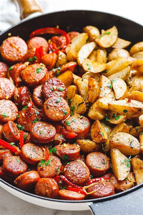 Smoking is a delicious way to prepare a whole turkey. 20-Minute Smoked Sausage and Potato Skillet # ...