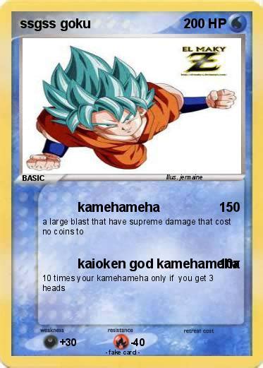 Pokémon Ssgss Goku 29 29 Kamehameha My Pokemon Card