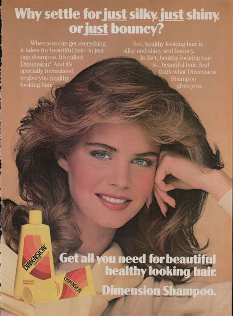 1984 Print Ad Dimension Shampoo Beautiful Healthy Hair Healthy Hair