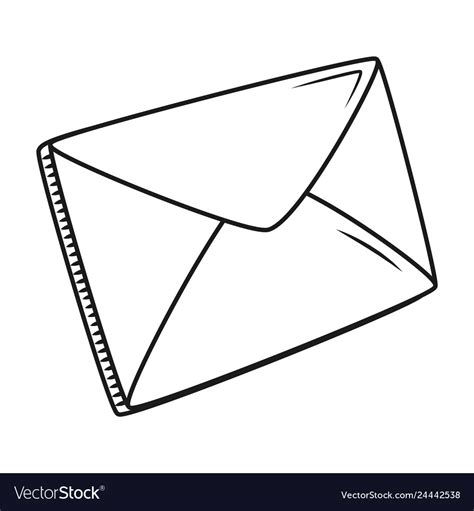 Email Envelope Cartoon Royalty Free Vector Image