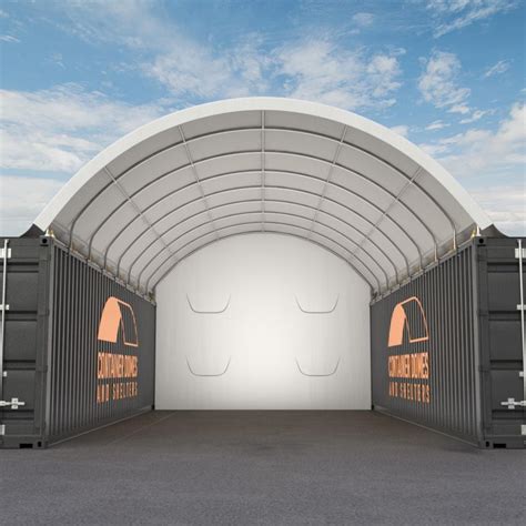 20 X 40ft Container Shelter 6 X 12m With Back Wall Container Domes