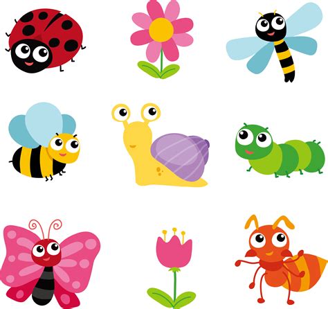 Download Insect Cartoon Clip Art Caterpillar To Butterfly Cute Full