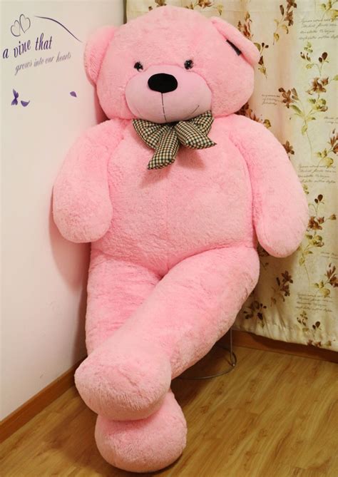 Giant Pink Teddy Bear 65 Ft Life Sized Soft Stuffed Toy
