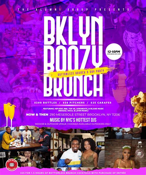 brooklyn boozy brunch bottomless brunch and day party 13 jun 2021