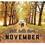Hello November Images Quotes
