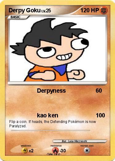Pokémon Derpy Goku 3 3 Derpyness My Pokemon Card