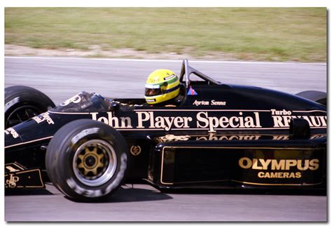 Ayrton Senna Lotus Renault 97t F1 1985 European Gp Brands Hatch A