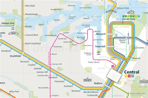 Sydney Rail Map City Train Route Map Your Offline Travel Guide