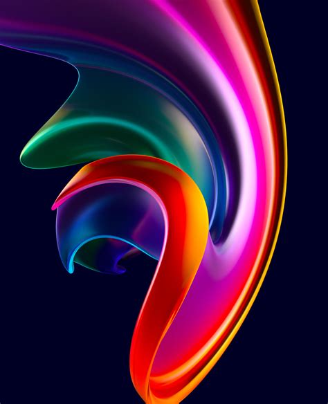3d Abstract And Colorful Shapes