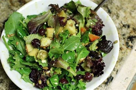 Fruity Green Salad And Cilantro Lime Vinaigrette Paleo Recipes Easy