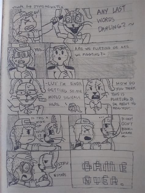 Comic About Security Gal And Vanny First Time Drawing Them In Their Canon Designs So Please