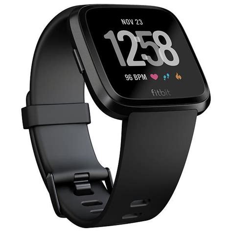 Fitbit Smart Watch Versa Hr Black Back Market