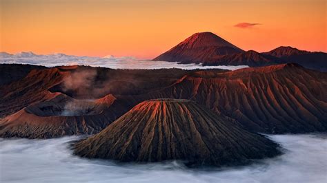 🥇 Mountains Nature Volcanoes Indonesia East Java Bromo