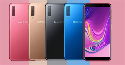 The samsung galaxy a7 (2018) is a higher midrange android smartphone produced by samsung electronics as part of the samsung galaxy a series. Samsung Galaxy A7 (2018) with triple rear cameras set to ...