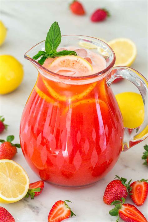 Best Homemade Strawberry Lemonade Recipe Little Sunny Kitchen