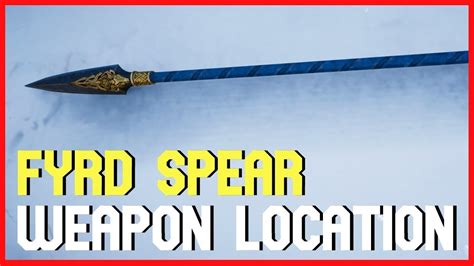 Fyrd Spear Weapon Chest Location Assassins Creed Valhalla YouTube