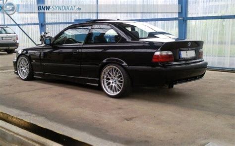 Black Bmw E36 Coupé On Fantastic Oem Bmw Styling 42 Bbs Rs744rs745