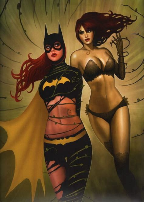 Batgirl And Poison Ivy By Nathan Szerdy Batman Overload Pinterest