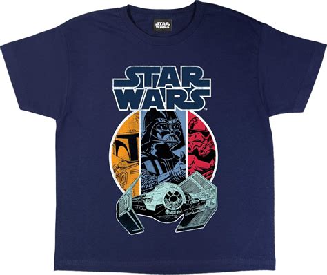 Star Wars Vader And Boba Fett Boys T Shirt Official Merchandise