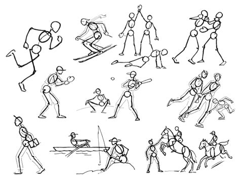 Stick People In Motion Drawing Dynamic Pinterest People Stick