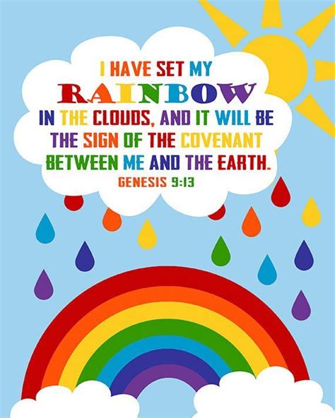 genesis 9 13 god s rainbow god s promise christian etsy sunday school rooms sunday school