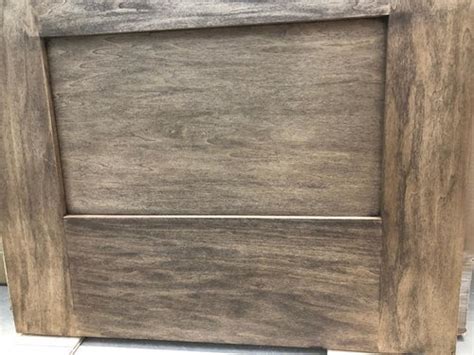 Our unfinished poplar cabinets have poplar doors and a 1/2 inch plywood box. Gray Stained Poplar Cabinets | Homeminimalisite.com