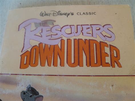 The Rescuers Down Under Disney Chapter Book 1990 Vintage Etsy
