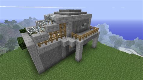 Modern Stone House Minecraft Project