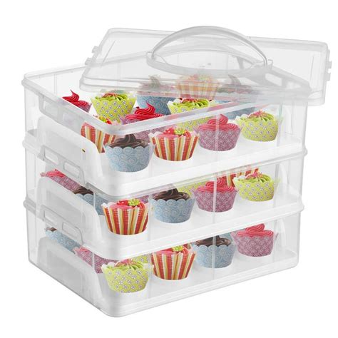 Cupcake Carrier Cupcake Holder Premium Upgraded Model Store Up To