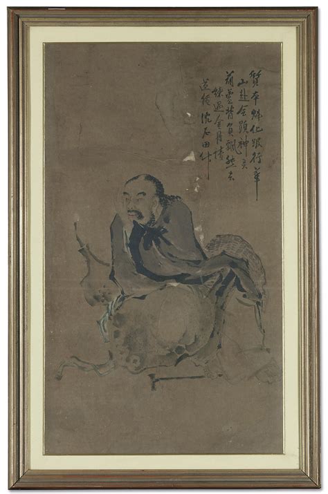 With Signatures Of Chen Hongshou 1598 1652 And Shen Zhou 1427 1509