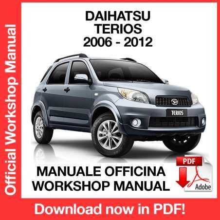 Workshop Manual Daihatsu Terios J200 2006 2012 EN