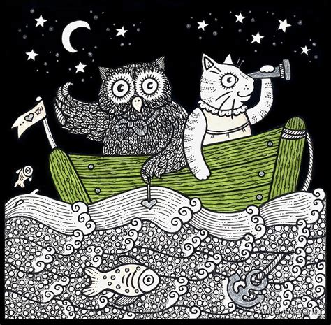 The Owl And The Pussycat Went To Sea By Anita Inverarity Redbubble