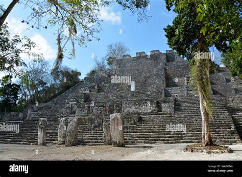 Mayan Temples Mexico Stock Photo Alamy
