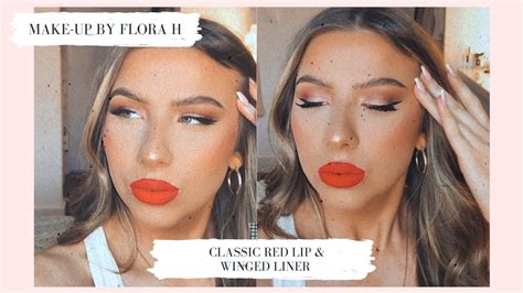 Classic Winged Liner And Red Lip Youtube
