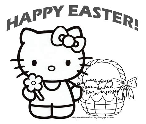 Find out the hello kitty coloring pages that will just give your little one pin up this picture in her room after she colors kitty playing the guitar as the little duck dances to the tune. Hello kitty easter coloring pages to download and print ...