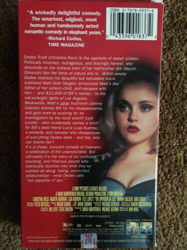 The Opposite Of Sex Vhs 1998 Closed Captioned 43396018372 Ebay