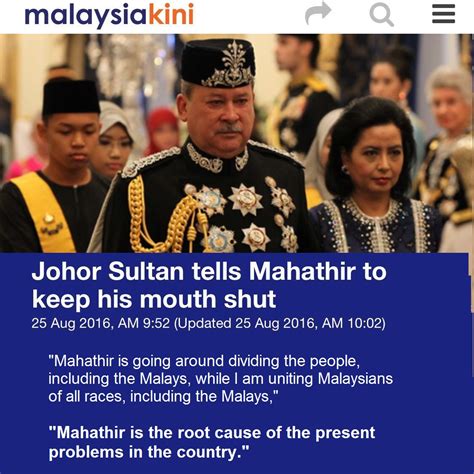Sultan johor hantar tun mahathir ke airport (proton 1). KL CHRONICLE: Sultan Johor "Murka" Terhadap Tun Mahathir