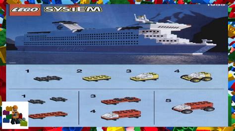 Lego Instructions Promotional 1955 Color Line Ferry Youtube