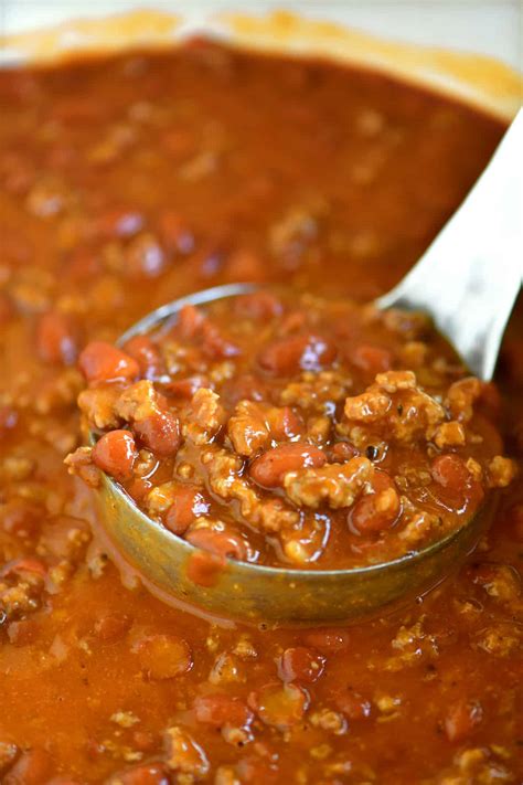 Made with kidney beans, tomato paste, and ground beef, . Basic Chili Recipe - The Gunny Sack